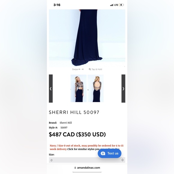 Size 0 not altered ever always been stored in a zippered dress bag - Picture 4 of 4